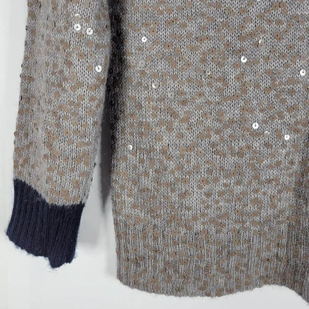 J.Crew 3/4 Sleeve Sweater With Sequins #275 Size M